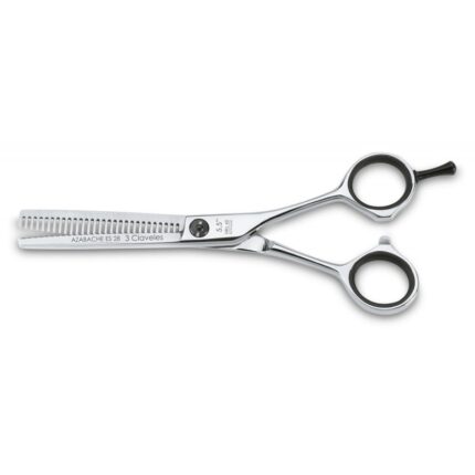 3 CLAVELES TIJERA PROFESIONAL 5'5'' AZABACHE ESCULPIR