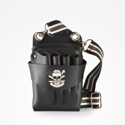 CARTUCHERA NEGRA BARBERO 'HIPSTER MAN SKULL'