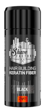 FIBRA CAPILAR CON KERATINA 21GRAMOS BLACK, THE SHAVE FACTORY