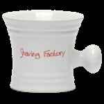 THE SHAVE FACTORY SAVING MUG WHITE