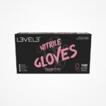 L3VEL3 GUANTES NITRILO ROSA PERLA 100UN.